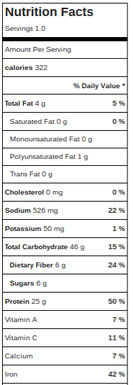 Summer Tacos_Nutrition Facts